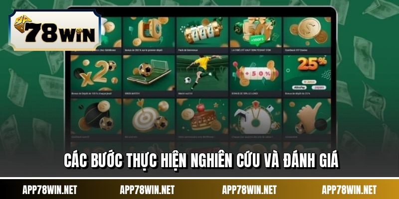 Các bước thực hiện nghiên cứu và đánh giá